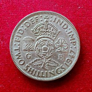 United Kingdom (UK) 2 Shillings - George VI 1947 Coin
