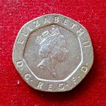 United Kingdom (UK) 20 Pence Elizabeth II 1987 Coin
