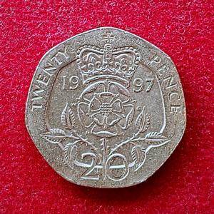 United Kingdom (UK) 20 Pence Elizabeth II 1997 Coin