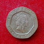 United Kingdom (UK) 20 Pence Elizabeth II 1997 Coin