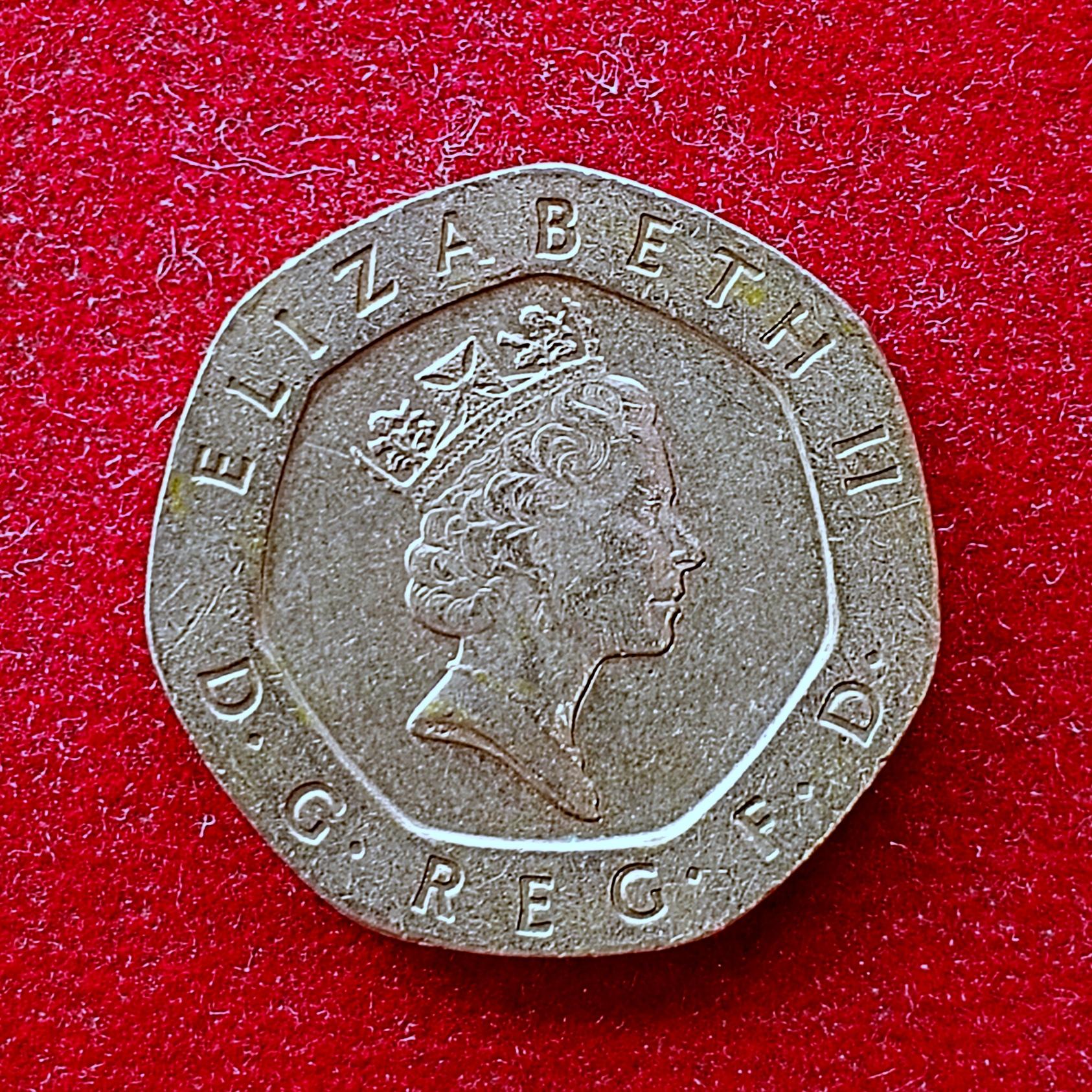 United Kingdom (UK) 20 Pence Elizabeth II 1997 Coin