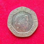 United Kingdom (UK) 20 Pence Elizabeth II 2005 Coin