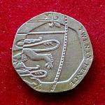 United Kingdom (UK) 20 Pence - Elizabeth II  Royal Shield 2009 Coin