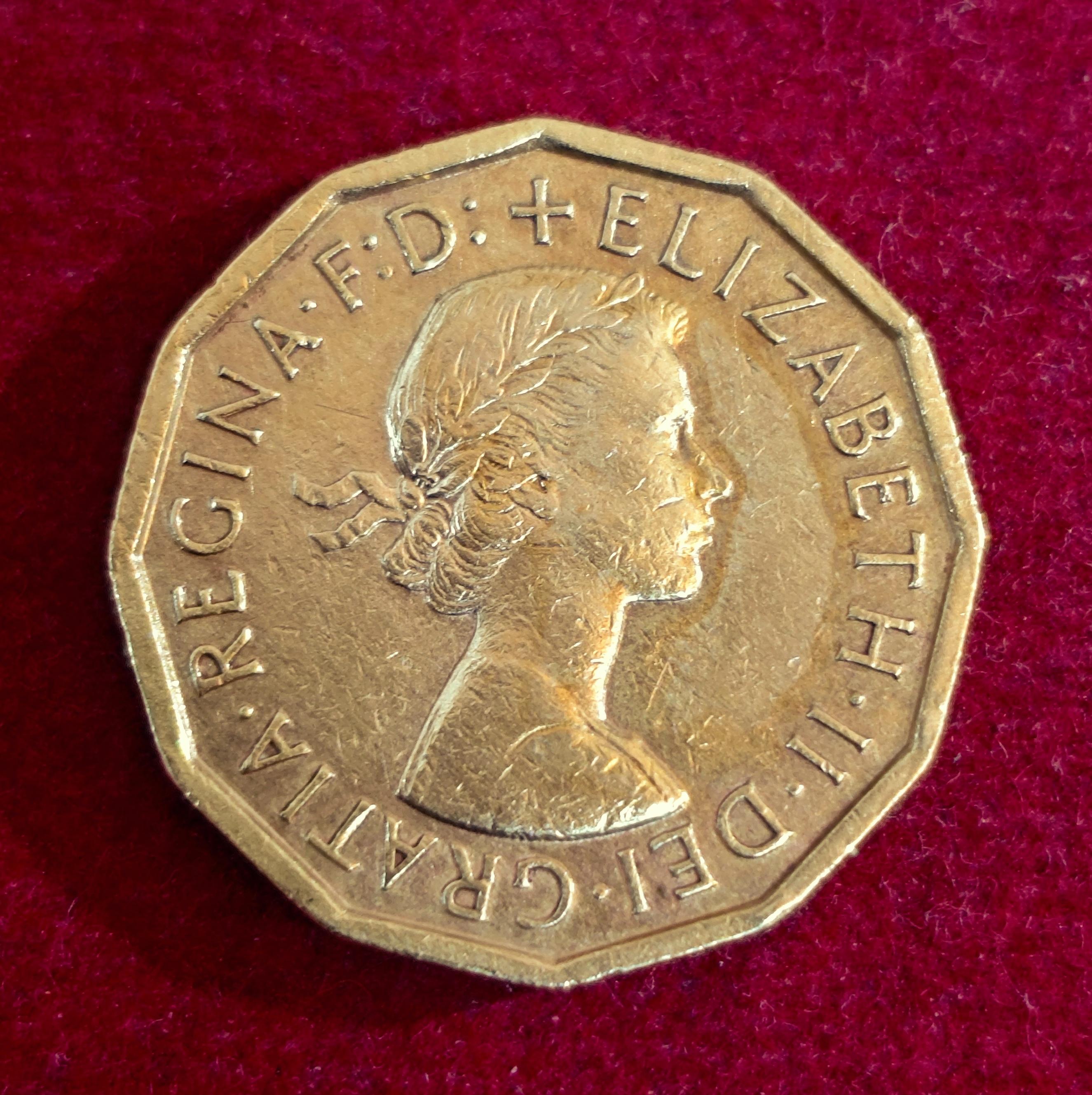 United Kingdom (UK) 3 Pence - Elizabeth II 1960 Coin