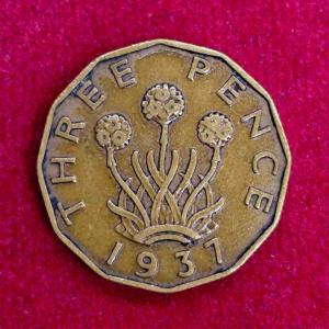United Kingdom (UK) 3 Pence George VI 1937 Coin