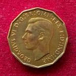 United Kingdom (UK) 3 Pence George VI 1937 Coin