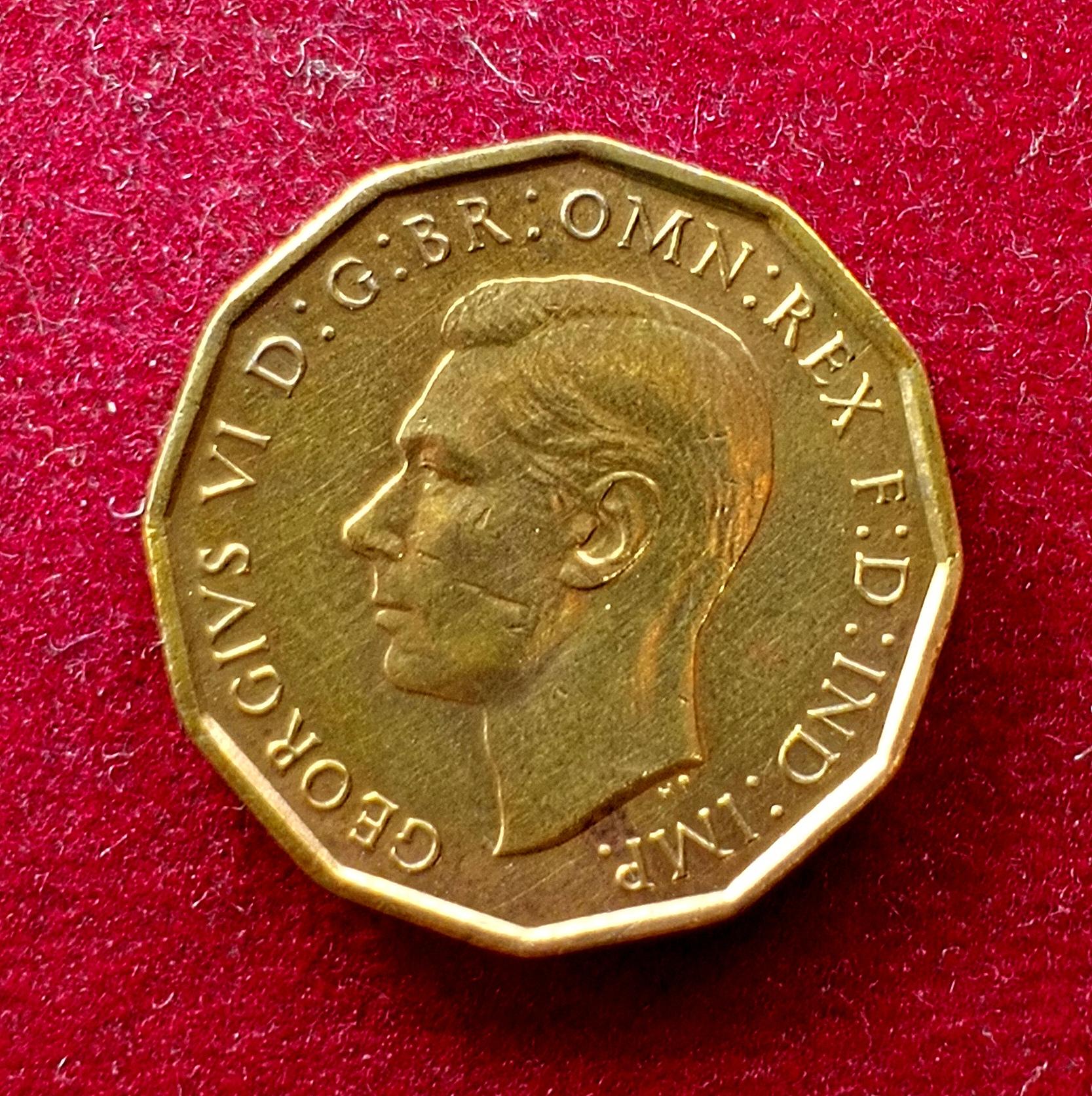 United Kingdom (UK) 3 Pence George VI 1938 Coin