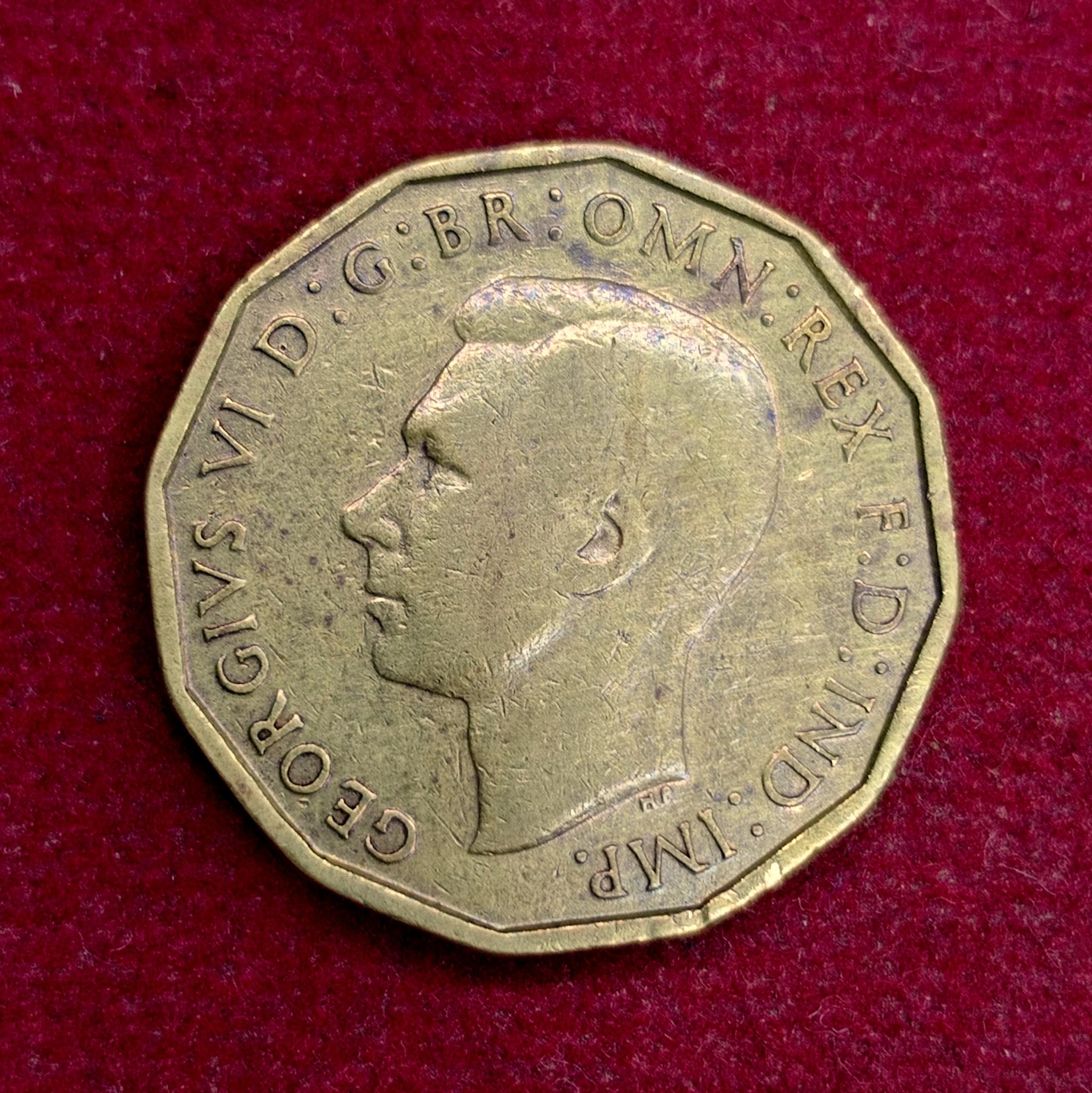 United Kingdom (UK) 3 Pence George VI 1941 Coin