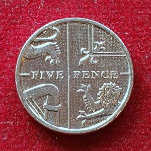 United Kingdom (UK) 5 Pence - Elizabeth II 5th portrait  2014 Coin