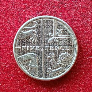 United Kingdom (UK)   5 Pence - Elizabeth II 5th portrait  2014 Coin