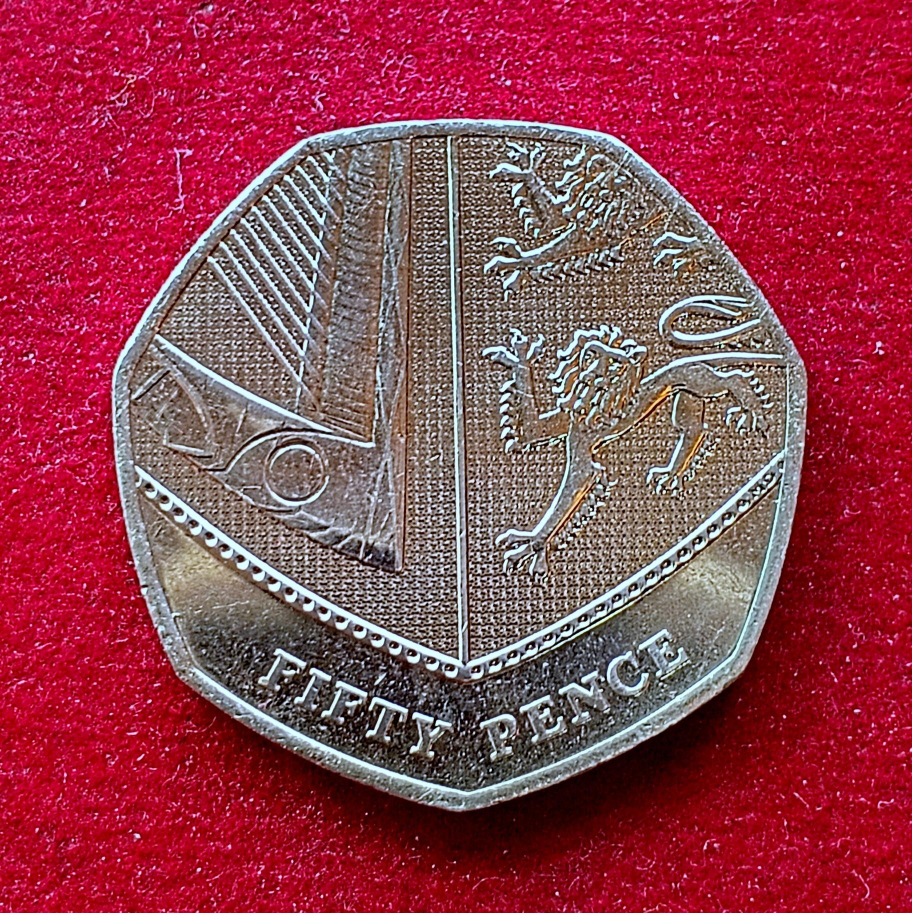 United Kingdom (UK) 50 Pence Elizabeth II 2019 Coin