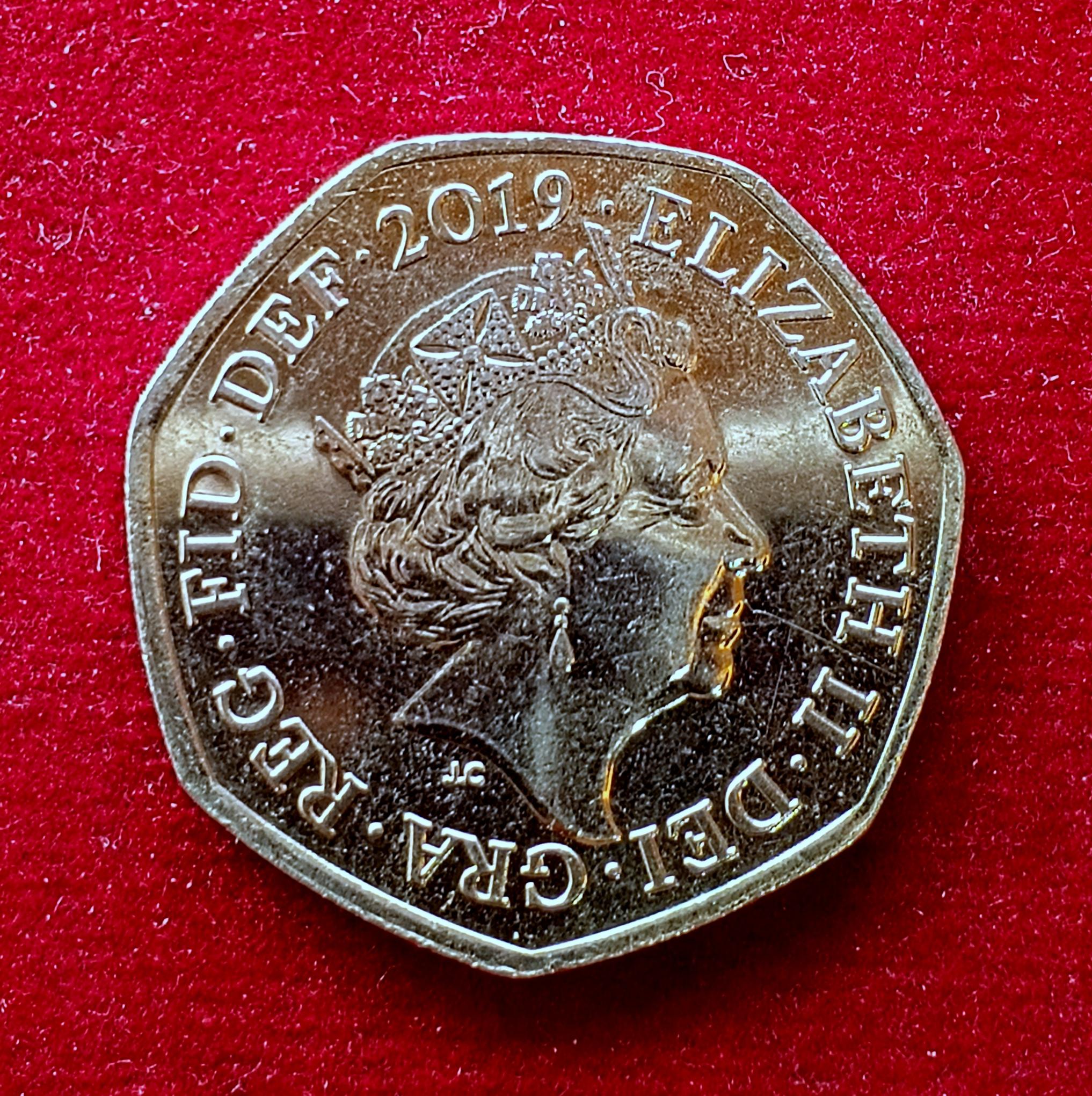United Kingdom (UK) 50 Pence Elizabeth II 2019 Coin
