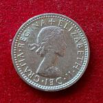 United Kingdom (UK) 6 Pence Elizabeth II 1957 Coin