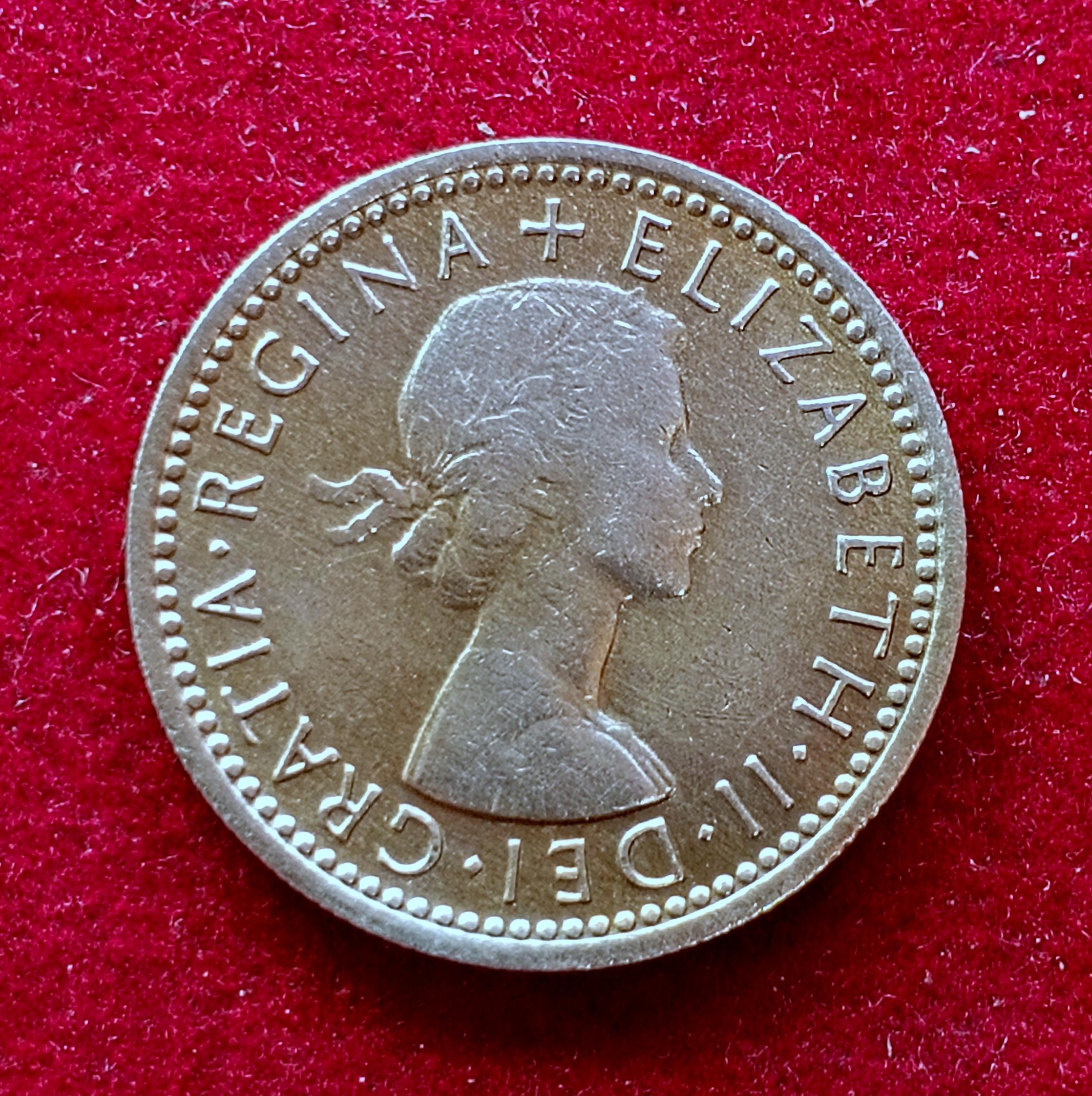 United Kingdom (UK) 6 Pence Elizabeth II 1962 Coin