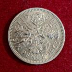 United Kingdom (UK) 6 Pence Elizabeth II 1963 Coin