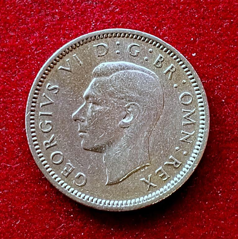 United Kingdom (UK) 6 Pence George VI 1948  Coin