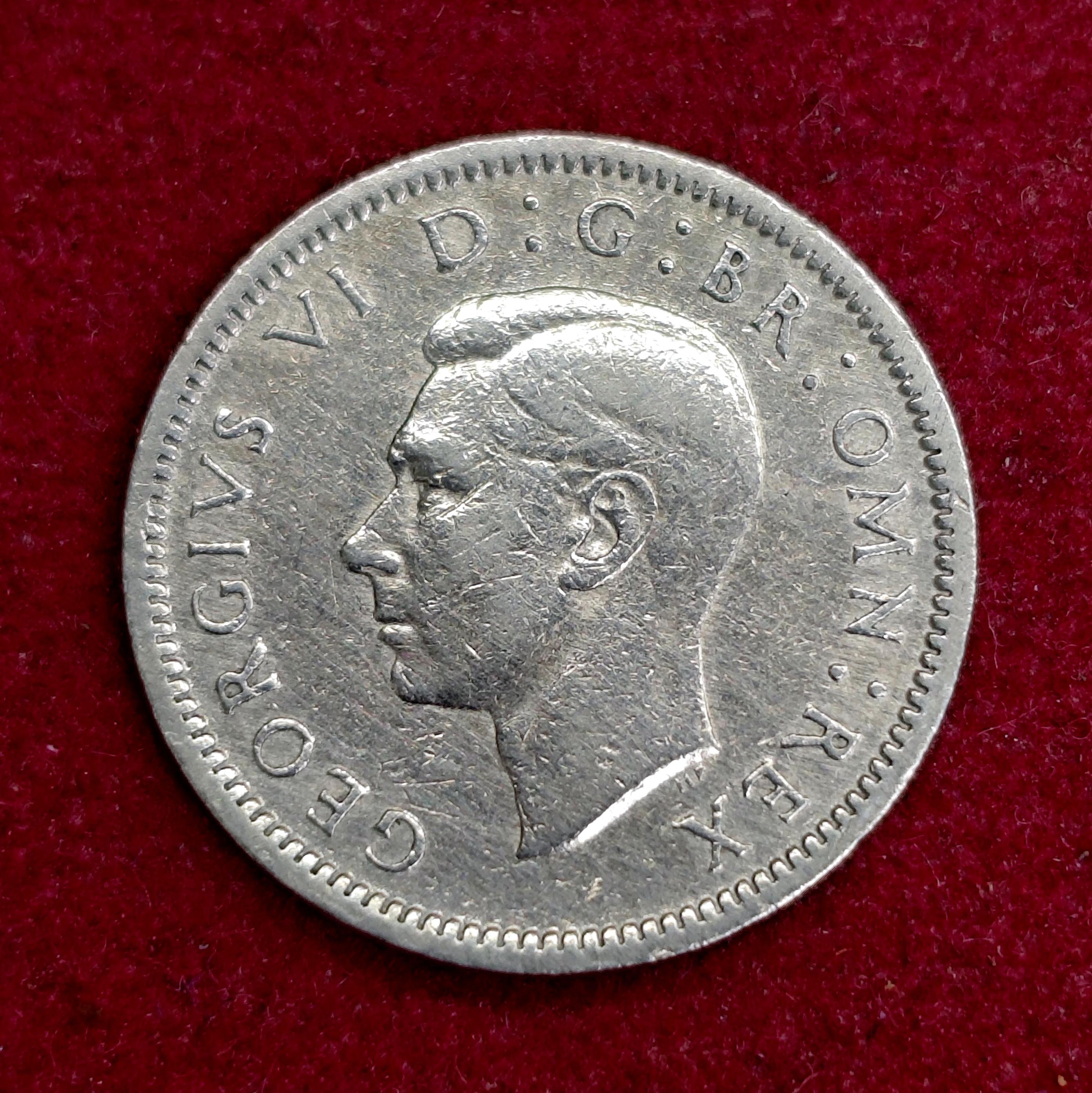 United Kingdom (UK) 6 Pence George VI 1950 Coin