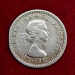 United Kingdom (UK) 6 Pence Queen Elizabeth II 1957 Coin