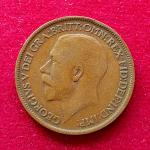 United Kingdom (UK) Half Penny George V 1913 Coin