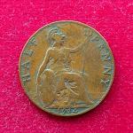 United Kingdom (UK) Half Penny George V 1914 Coin