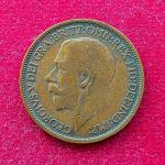 United Kingdom (UK) Half Penny George V 1914 Coin