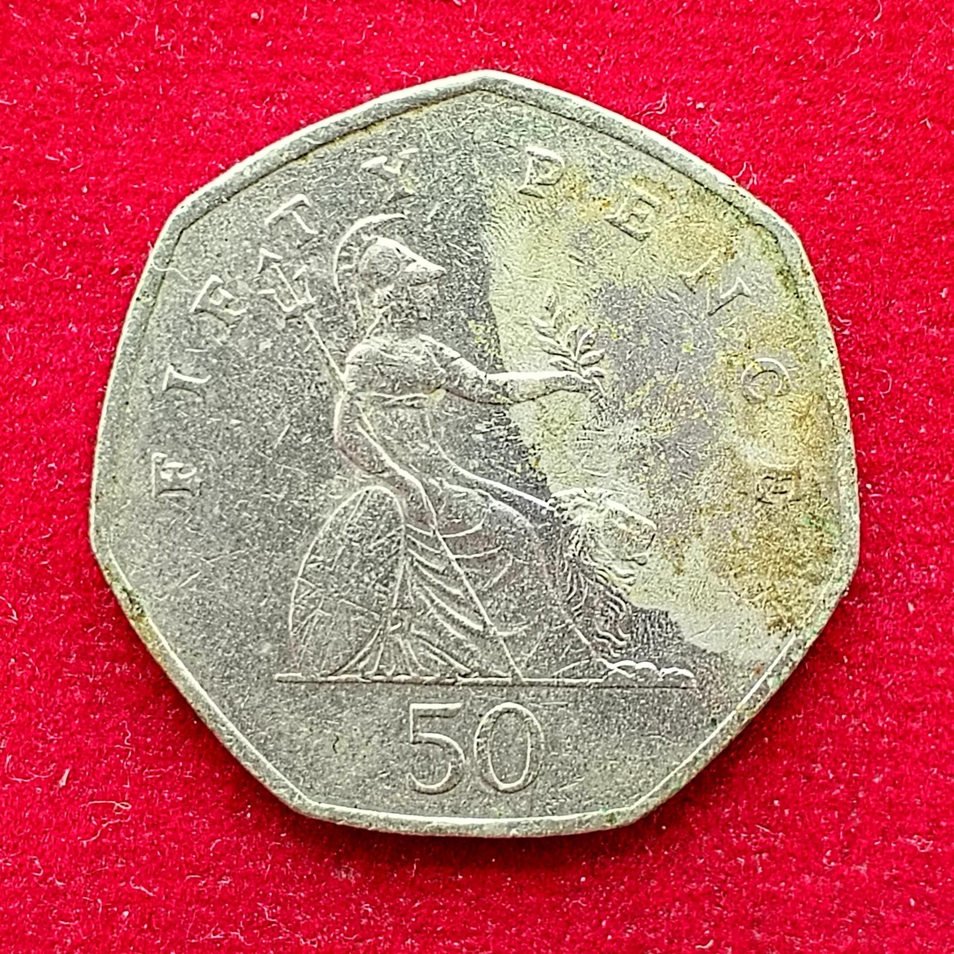 United Kingdom(UK) 50 Pence Elizabeth II 1997 Coin