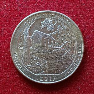 United States 1/4 Dollar "Washington Quarter" Ozark National Scenic Riverways, Missouri Commemorative Coin  (D - Denver Mint)