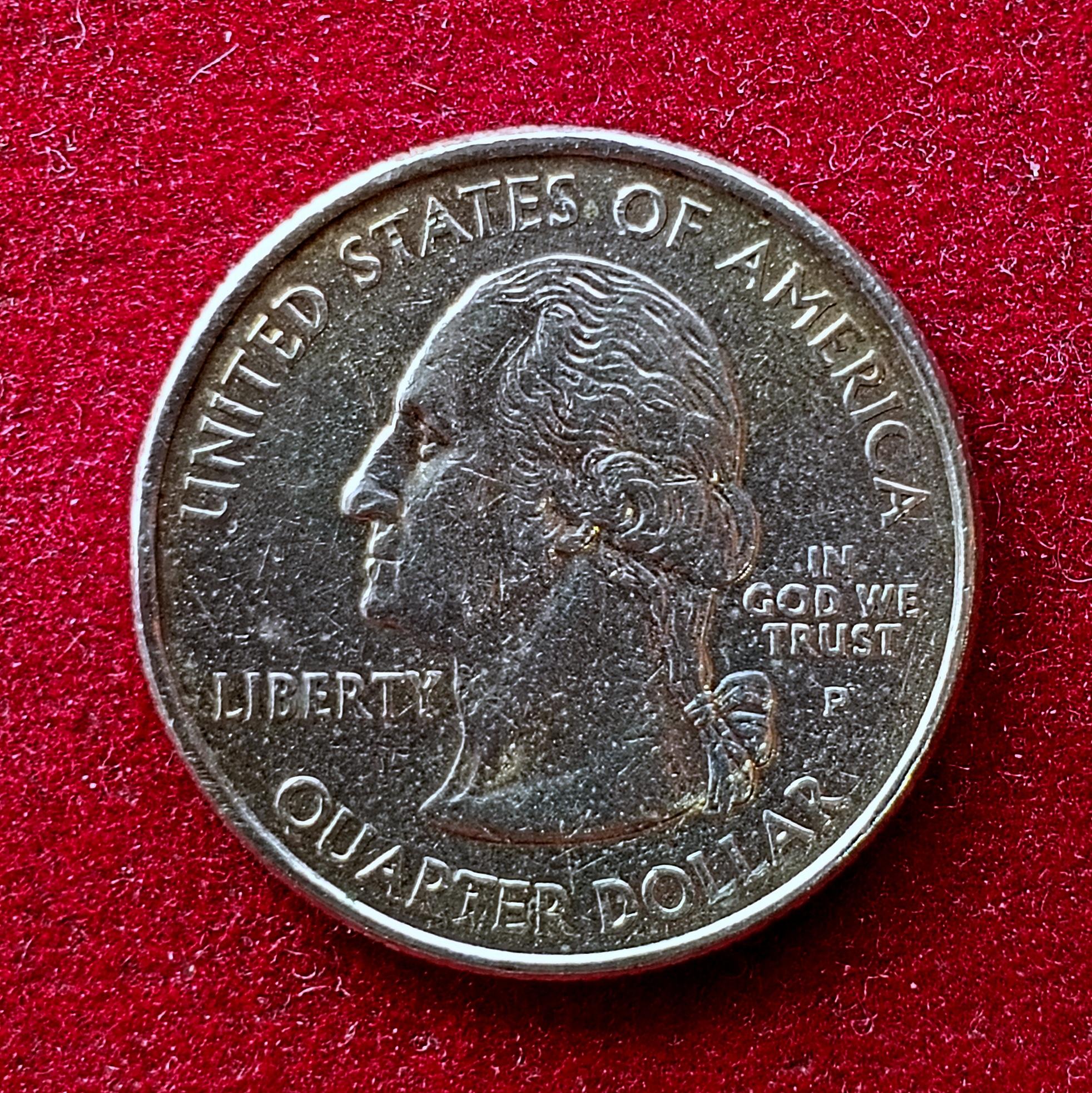 United States 1/4 Dollar "Washington Quarter" Massachusetts Commemorative 2000 Coin (P - Mint of Philadelphia)