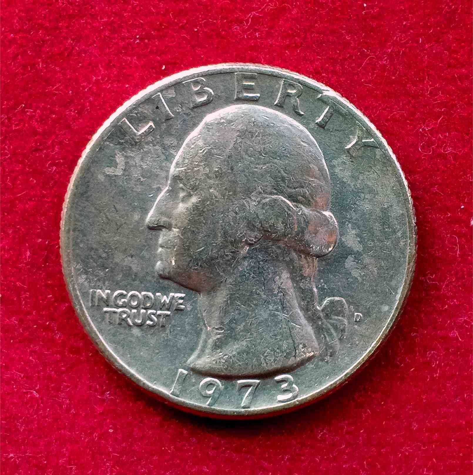 United States 1/4 Dollar "Washington Quarter" 1973  Coin