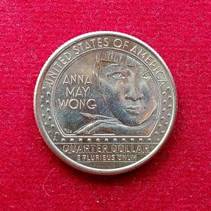 United States 1/4 Dollar "Washington Quarter" Anna May Wong Commemorative Coin  (D - Mint of Denver)