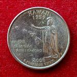 United States 1/4 Dollar "Washington Quarter" Hawaii Commemorative Coin