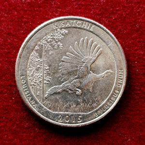 United States 1/4 Dollar "Washington Quarter" Kisatchie National Forest, Louisiana Commemorative Coin  (P - Mint of Philadelphia)
