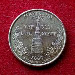 United States 1/4 Dollar "Washington Quarter" Maryland Commemorative Coin  (P - Mint of Philadelphia)