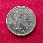 United States 1/4 Dollar "Washington Quarter" Massachusetts Commemorative Coin