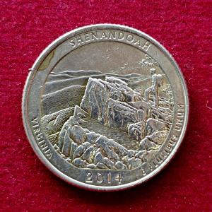 United States 1/4 Dollar "Washington Quarter" Shenandoah National Park, Virginia Commemorative Coin  (D - Mint of Denver)