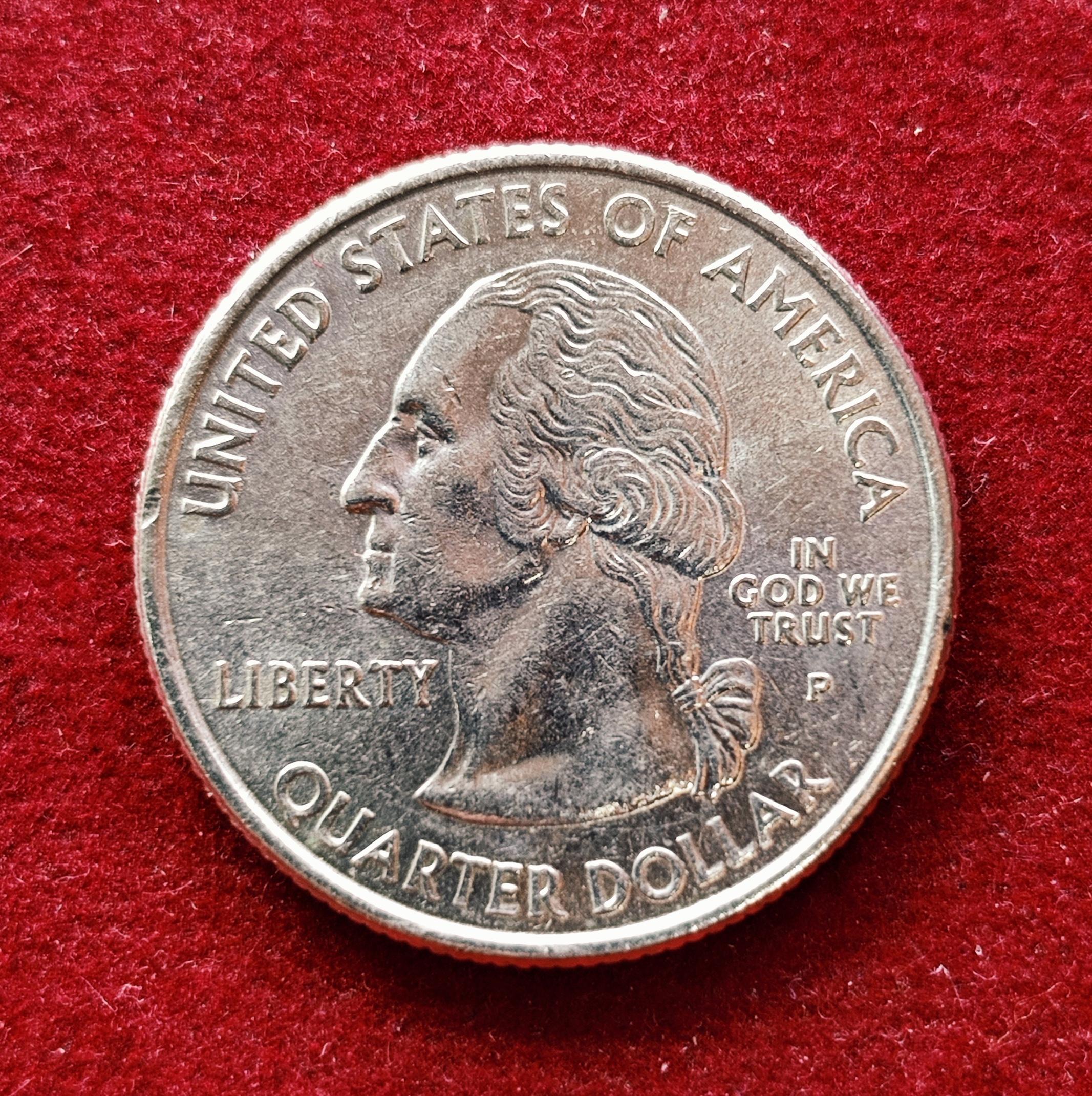 United States of America (USA) 1/4 Dollar "Washington Quarter" Tennessee 2002 Coin (P - Mint of Philadelphia)