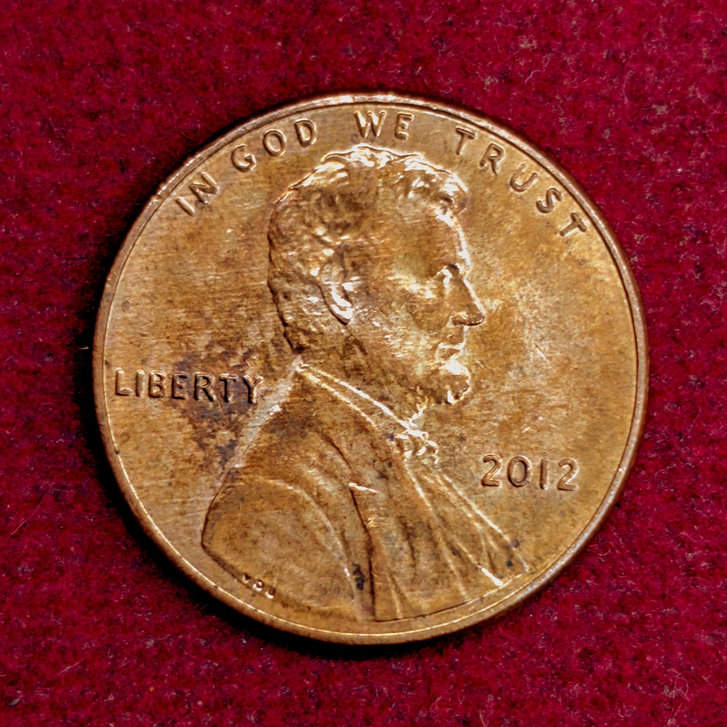 United States (USA) 1 Cent Lincoln Cent Shield Reverse 2012 Coin