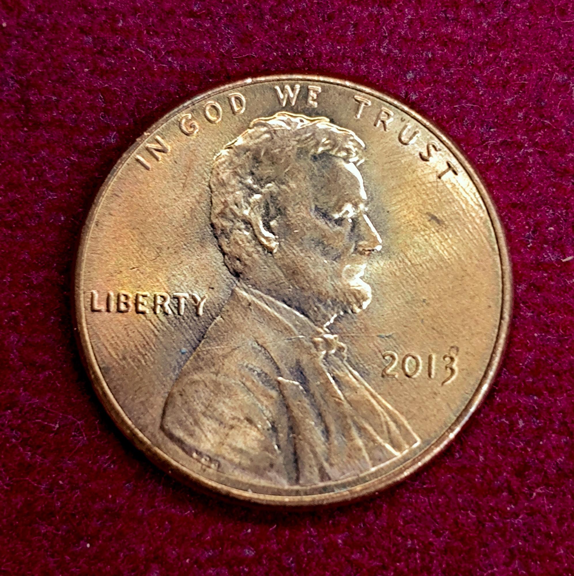 United States (USA) 1 Cent Lincoln Cent Shield Reverse 2013 Coin