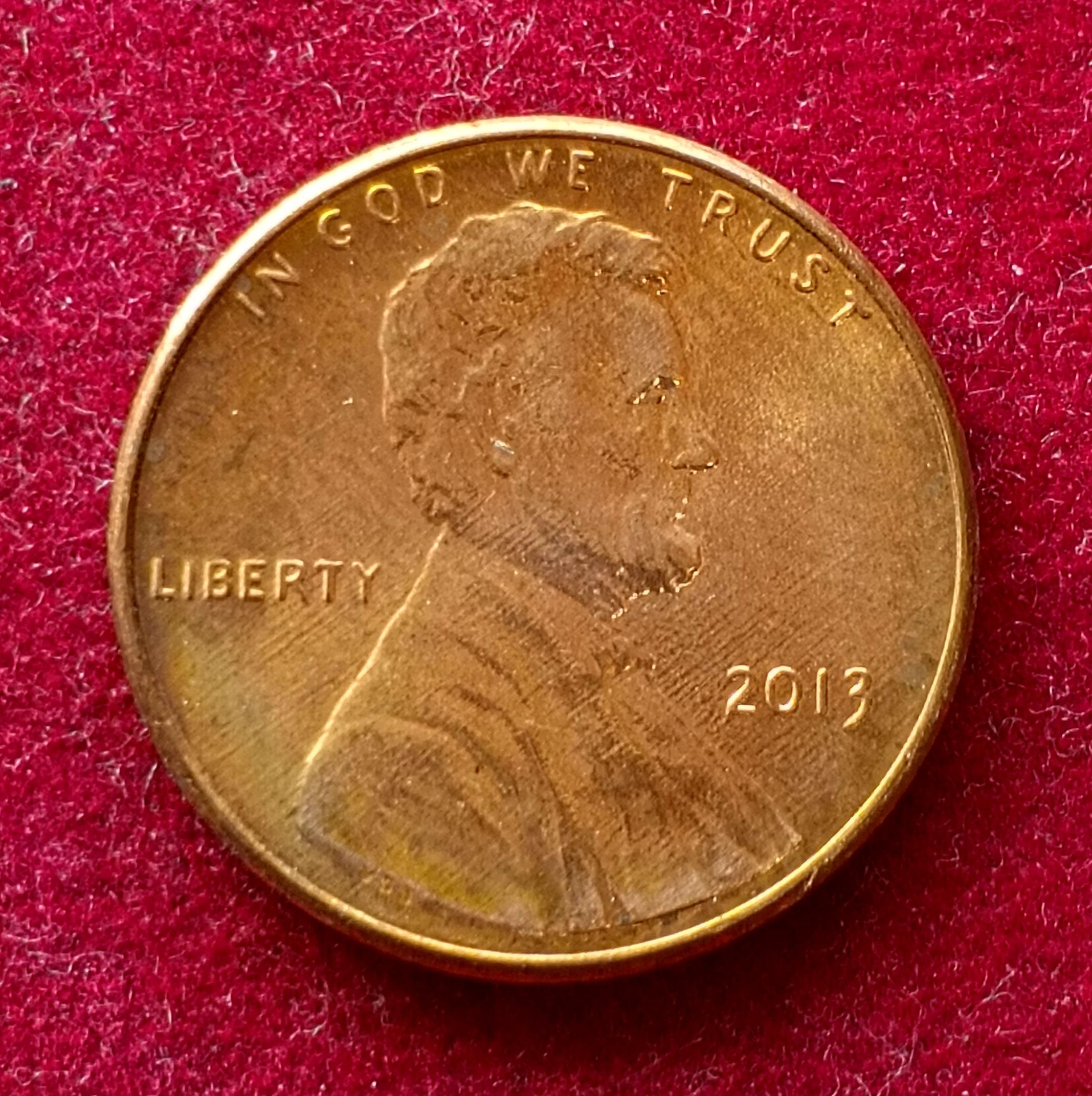United States (USA) 1 Cent Lincoln Cent Shield Reverse 2013 Coin