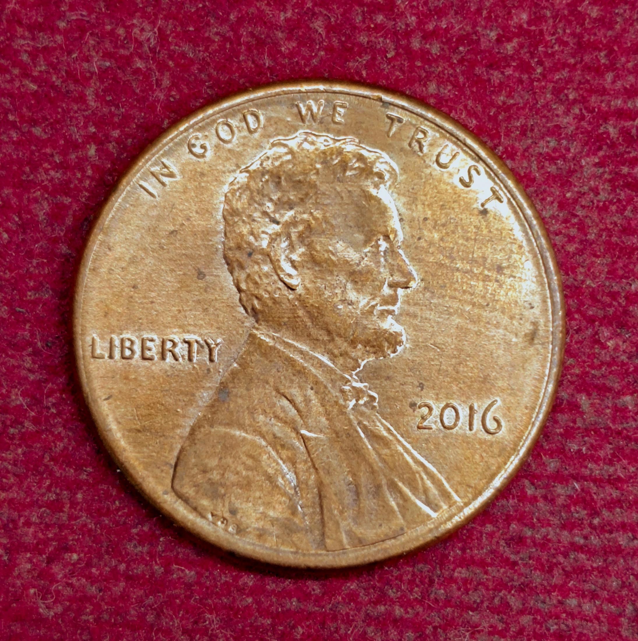 United States (USA) 1 Cent Lincoln Cent Shield Reverse 2016 Coin