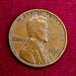 United States (USA) 1 Cent “Lincoln Memorial Cent” 1961 Coin (D - Mint Of Denver)