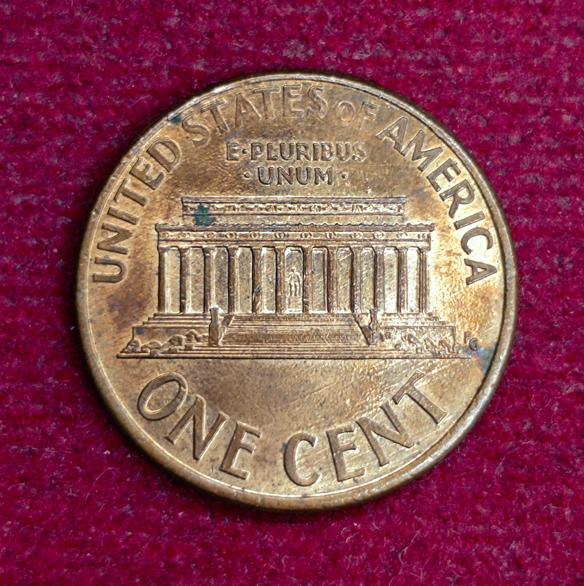 United States (USA) 1 Cent “Lincoln Memorial Cent” 1996 Coin