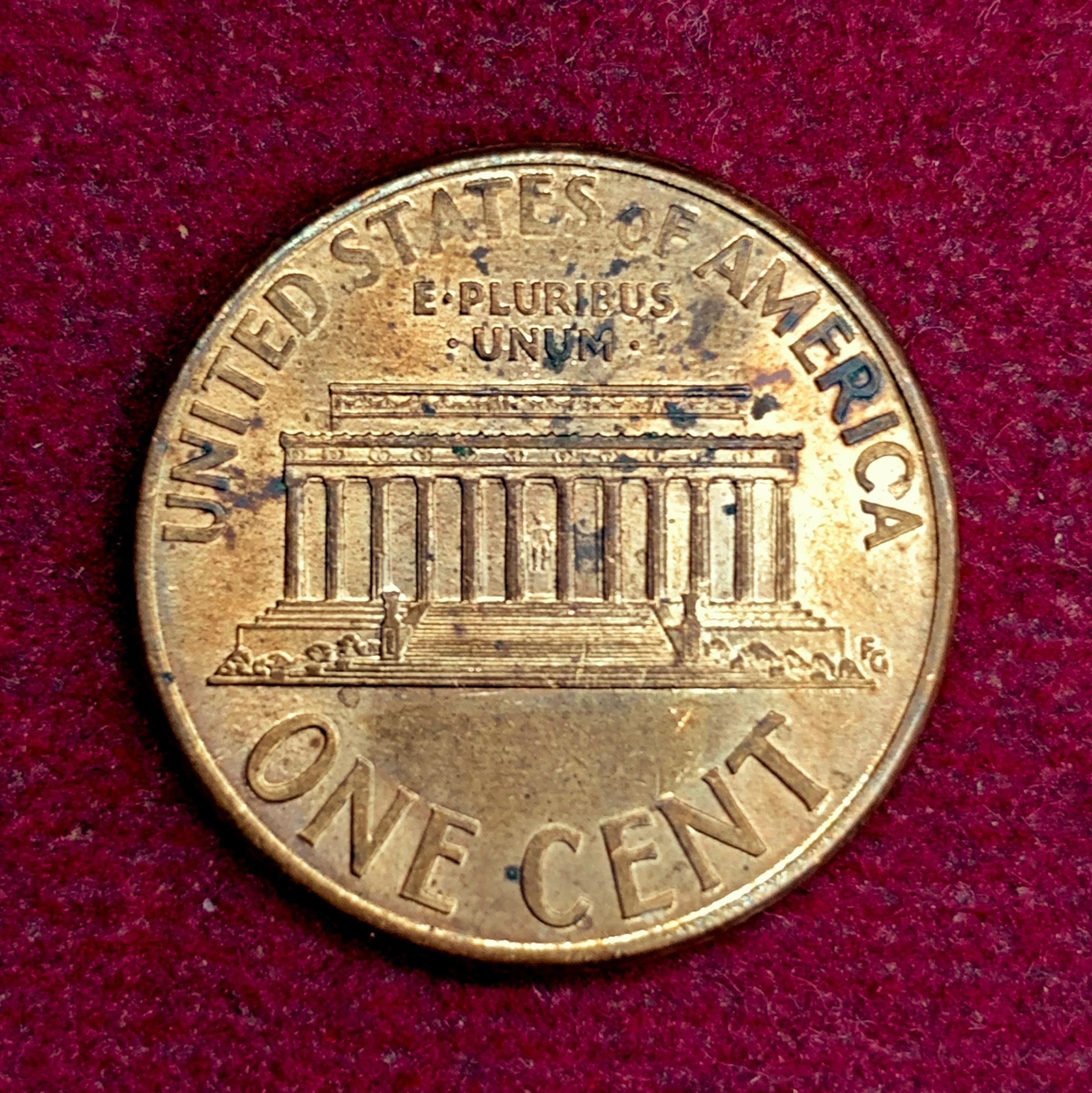 United States (USA) 1 Cent “Lincoln Memorial Cent” 1998 Coin