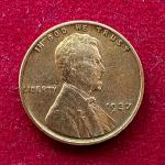 United States (USA) 1 Cent Lincoln Wheat Ears Reverse 1937 Coin