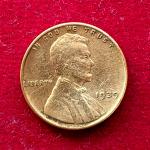 United States (USA) 1 Cent Lincoln Wheat Ears Reverse 1939 Coin