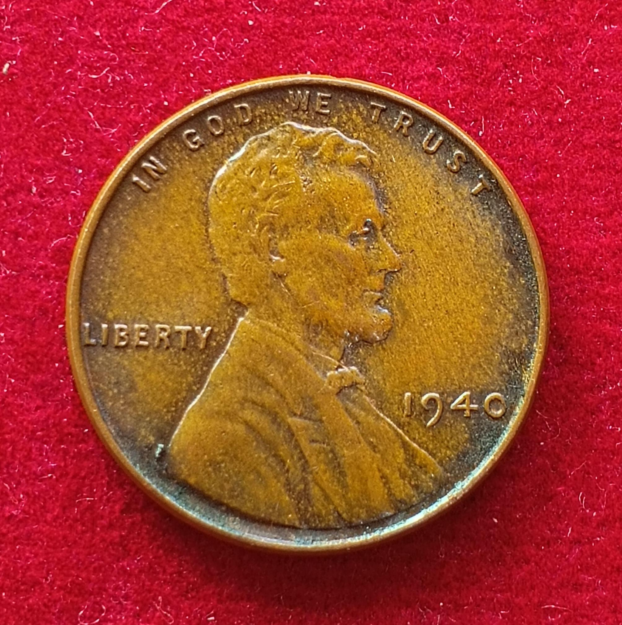 United States (USA) 1 Cent Lincoln Wheat Ears Reverse 1940 Coin