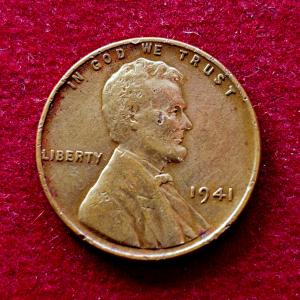 United States (USA) 1 Cent Lincoln Wheat Ears Reverse 1941 Coin