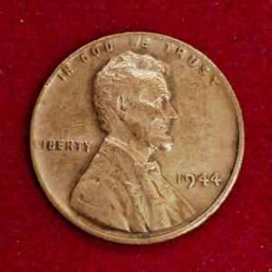 United States (USA) 1 Cent Lincoln Wheat Ears Reverse 1944 Coin