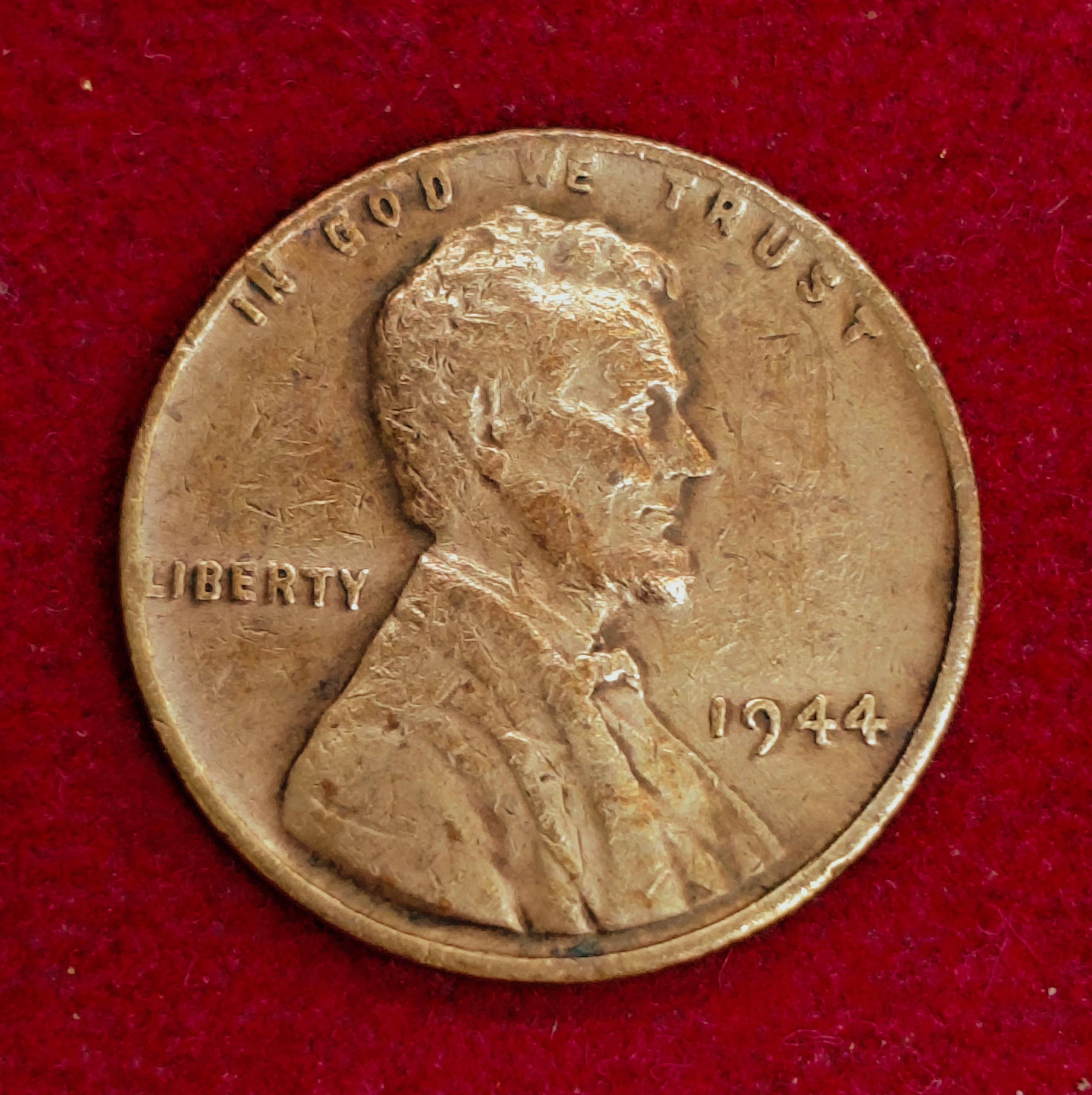 United States (USA) 1 Cent Lincoln Wheat Ears Reverse 1944 Coin