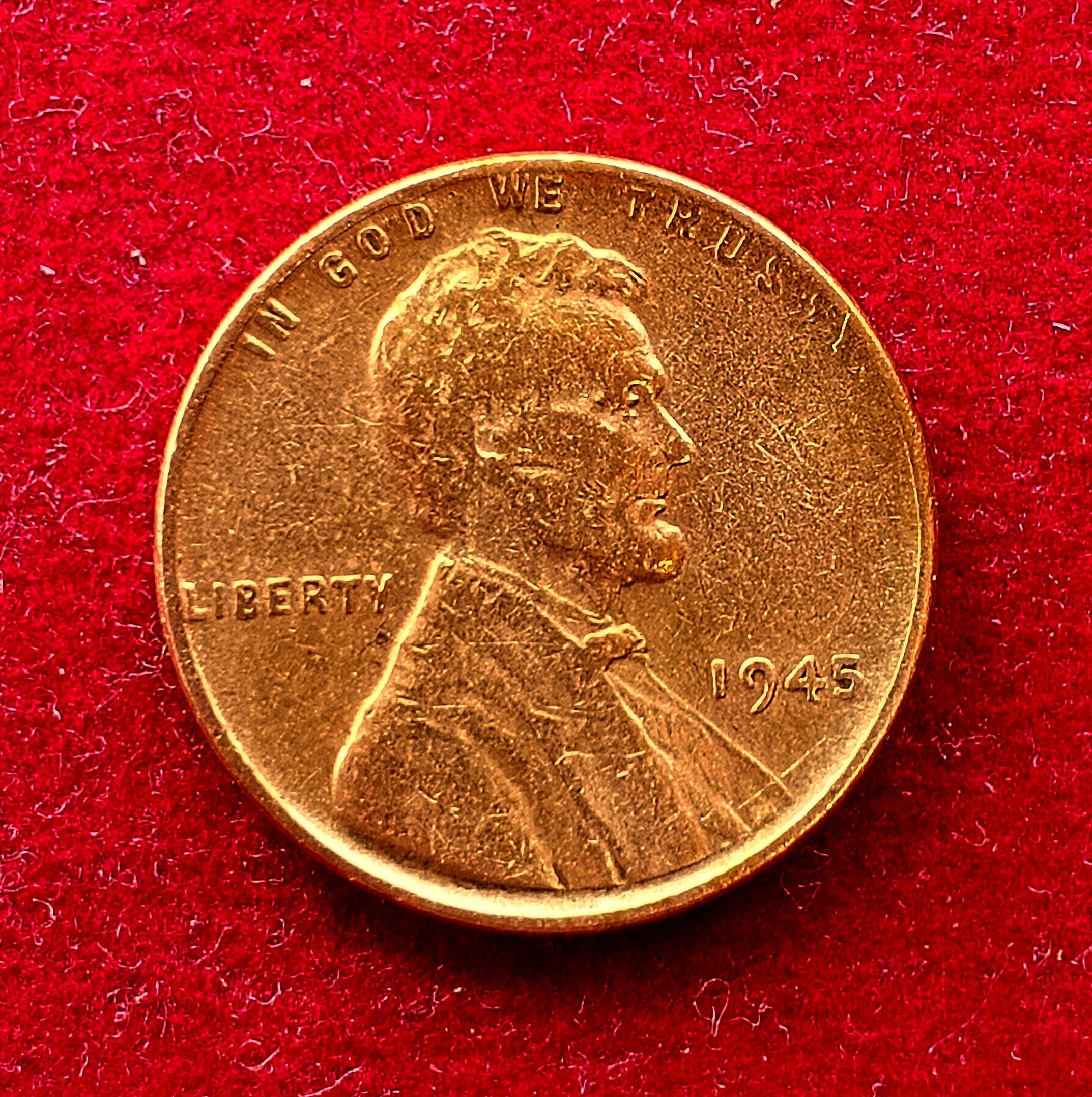 United States (USA) 1 Cent Lincoln Wheat Ears Reverse 1945 Coin